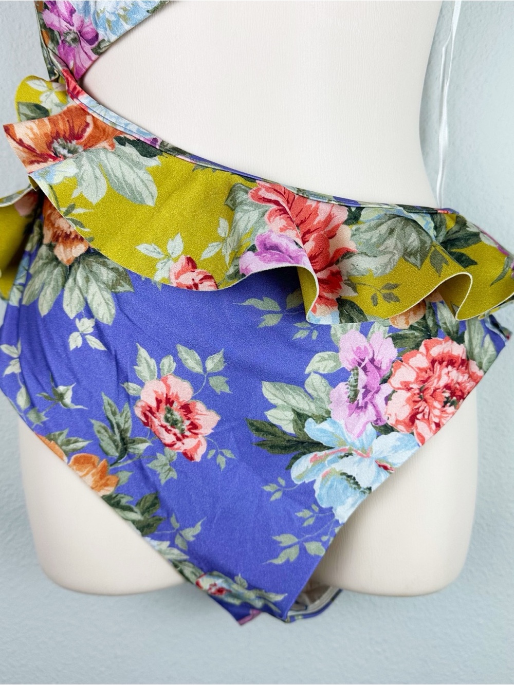 ZIMMERMANN Pattie Cutout Frill One Piece Swimsuit in Spliced NEW - Picture 6 of 11